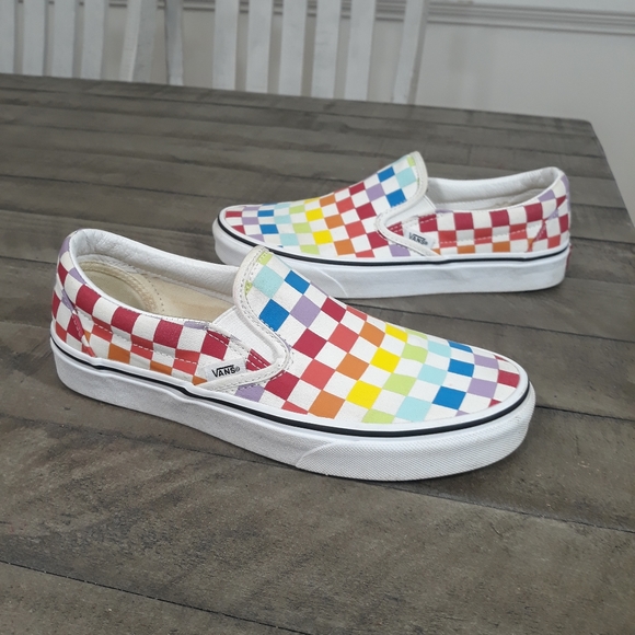 Vans Shoes - Vans Old Skool Checkered Multicolor Sz 8